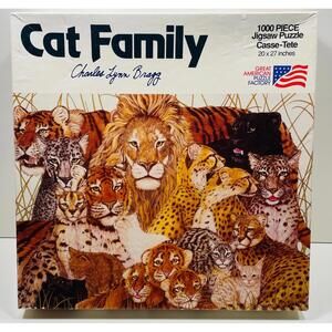 Puzzle Open Box Uncounted: Great American Puzzle CO Cat Family Puzzle 1000 pcs